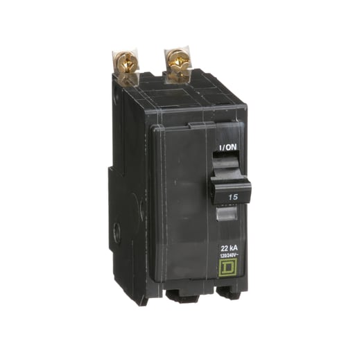 Square-D / Schneider - Square D QOB215VH 240 Volt 15 Amp Miniature Circuit Breaker