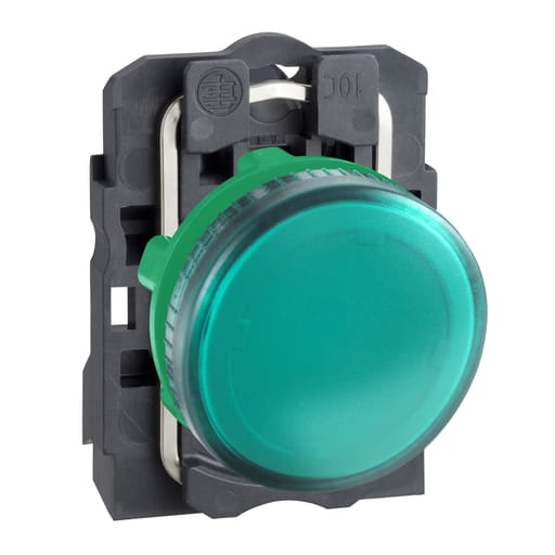 Square-D / Schneider - Square D XB5AV63 22 mm 250 VAC/VDC 14 mA Green Round Pilot Light