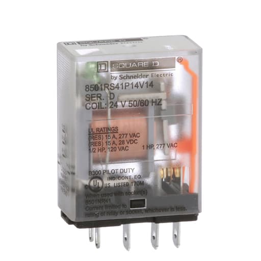 Square-D / Schneider - SQD 8501RS41P14V14 Plug in relay, T