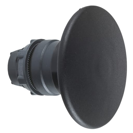 Square-D / Schneider - Square D ZB5AS62 22 mm Black Turn-to-Release Maintained Push Button Mushroom Head
