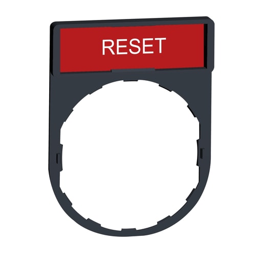 Square-D / Schneider - Square D ZBY2323 30 x 40 mm Reset Marked Standard Legend Holder