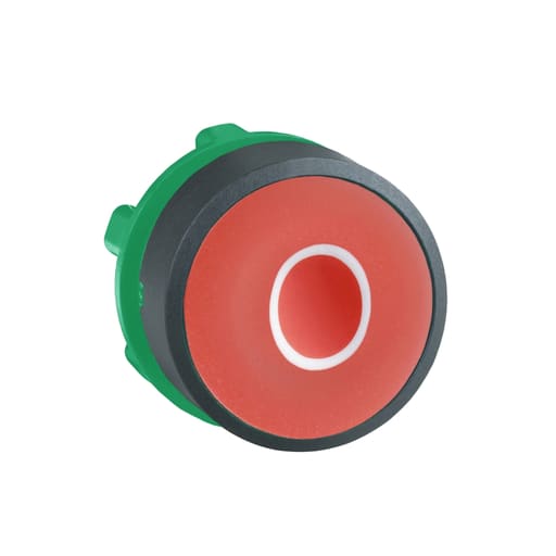Square-D / Schneider - Square D ZB5AA432 22 mm Red/White Round Flush Momentary Non-Illuminated Push Button Operator