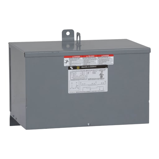 Square-D / Schneider - Square D 15T2F 15 kVa 480 VAC Delta Primary 208 Star/120 VAC Secondary Dry Type General Purpose Transformer