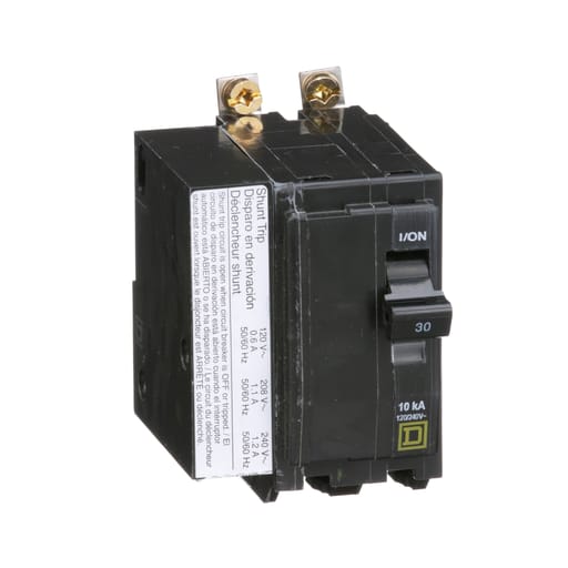 Square-D / Schneider - Square D QOB2301021 2-Pole 30 Amp 120/240 Volt Bolt-On Thermal Magnetic Miniature Circuit Breaker