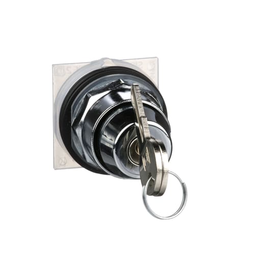 Square-D / Schneider - Square D 9001KS43K10 30 mm 3-Position Maintained Key Non-Illuminated Selector Switch Operator