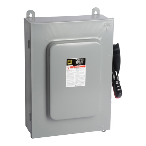 Square-D / Schneider - Square D HU663AWK 600 VAC 100 Amp 6-Pole Non-Fusible Heavy Duty Safety Switch