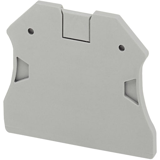 Square-D / Schneider - Square D NSYTRAC22 2 mm 2-Point Gray Screw Terminal Block End Cover