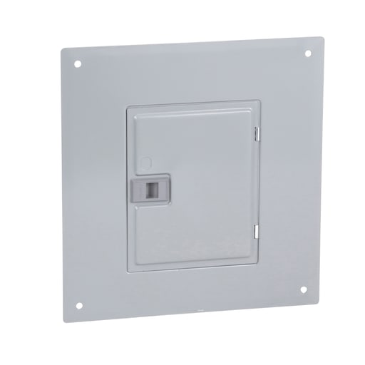Square-D / Schneider - Square D QOC12UF Load Center Cover, 12 Circuits, Flush-Mount, NEMA-1, Gray