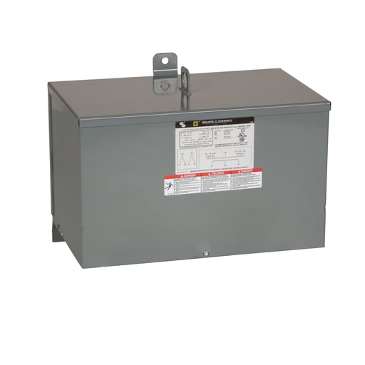 Square-D / Schneider - Square D 9T75F 9 kVa 480 VAC Primary Voltage 240 VAC Delta Secondary Voltage 3-Phase Dry Type Transformer