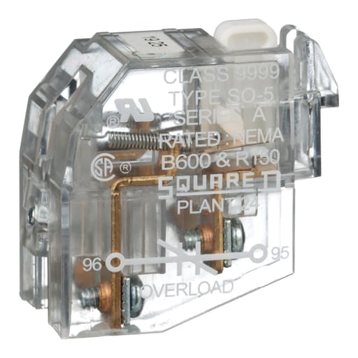 Square-D / Schneider - Square D 9999SO5 Overload Relay Auxiliary Contact