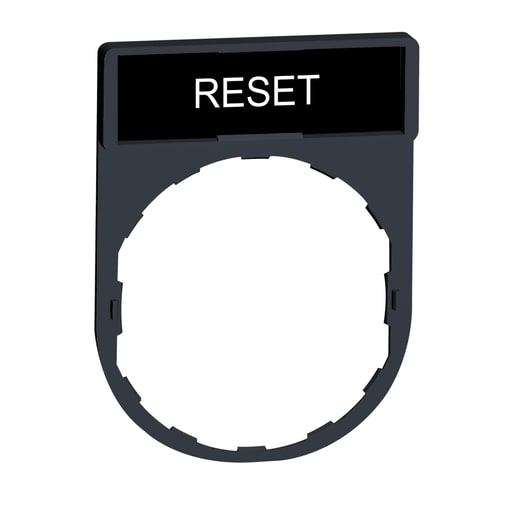 Square-D / Schneider - Square D ZBY2322 30 x 40 mm Reset Marked Standard Legend Holder
