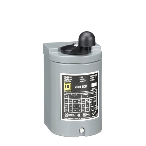 Square-D / Schneider - Square D 2601BG1 600 VAC 7.5 Hp NEMA 1 Reversing Drum Switch