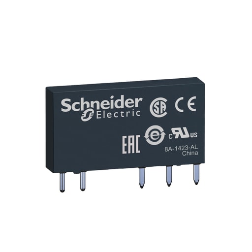 Square-D / Schneider - Square D RSL1AB4BD 24 VAC/VDC 6 Amp 1NO 1NC Din Rail/Socket Mount Slim Interface Relay