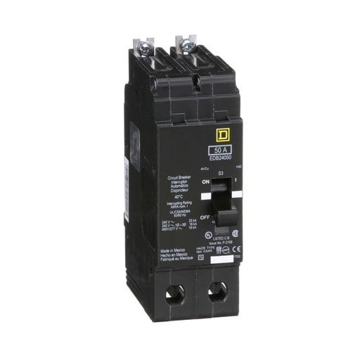 Square-D / Schneider - Square D EDB24050 480Y/277 Volt 50 Amp Miniature Circuit Breaker