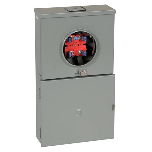 Square-D / Schneider - Square D QC12L200C 200 Amp 1-Phase 3-Wire Surface Mount Overhead/Underground Service Ringless Type Meter Main