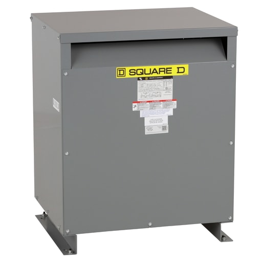Square-D / Schneider - Square D EE75S3H 75 kVa 240 x 480 VAC Primary 120/240 VAC Secondary Energy Efficient Transformer
