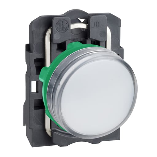 Square-D / Schneider - Square D XB5AVG1 22 mm 120 VAC 14 mA White Round Pilot Light with LED