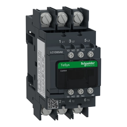 Square-D / Schneider - SQUARED LC1D65A6G7 IEC contactor, T