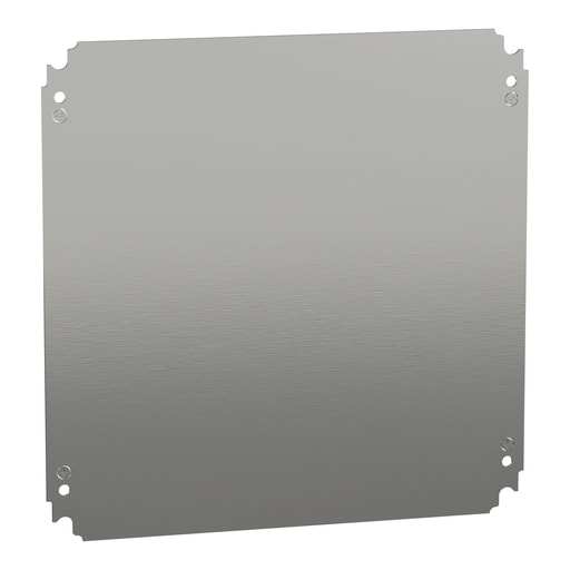 Square-D / Schneider - Square D NSYMM44 13.8 Inch x 13.8 Inch Plain Galvanized Steel Mounting Plate