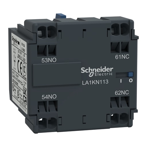Square-D / Schneider - Square D LA1KN113 600 Volt 10 Amp 1NO 1NC Spring Terminal Auxiliary Contact Block