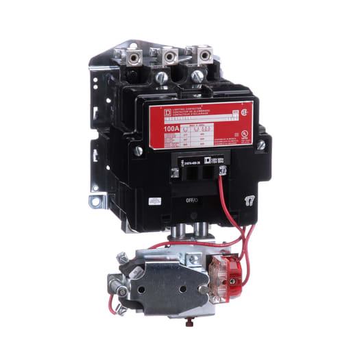 Square-D / Schneider - Square D 8903SQO11V02 100 Amp 600 Volt Lighting Contactor NEMA Push Button