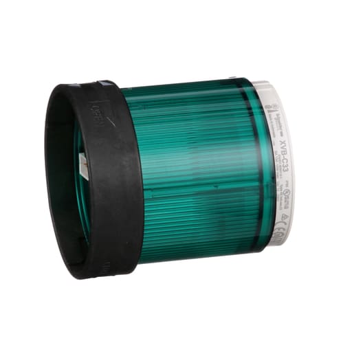 Square-D / Schneider - Square D XVBC33 70 mm 250 VAC 30 mA 10 W Green Polycarbonate Steady LED Beacon Lens Unit