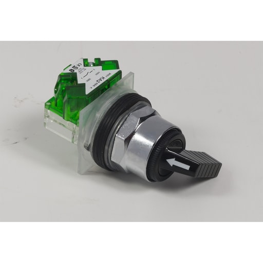 Square-D / Schneider - Square D 9001KS11FBH5 30 mm 10 Amp 600 VAC/VDC 1NO 2-Position Round Knob Non-Illuminated Selector Switch