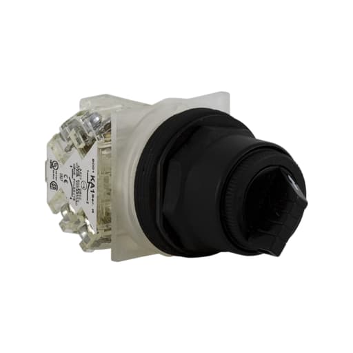 Square-D / Schneider - Square D 9001SKS11BH13 30 mm 10 Amp 600 VAC/VDC 1NO 1NC 2-Position Round Knob Non-Illuminated Selector Switch