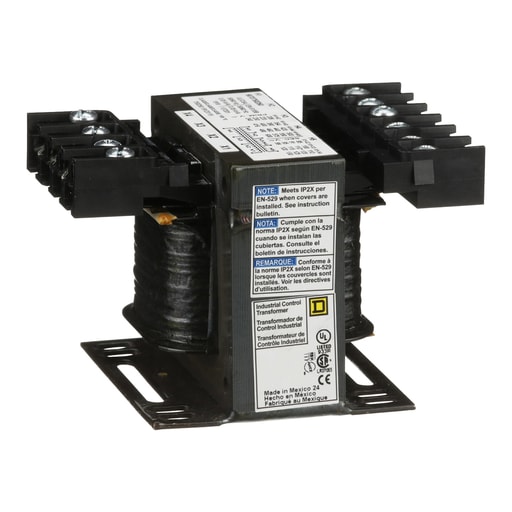 Square-D / Schneider - Square D 9070T50D50 50 VA 240/416/480/600 VAC Primary 99/120/130 VAC Secondary 1-Phase Control Transformer