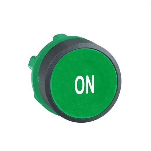 Square-D / Schneider - Square D ZB5AA341 22 mm Green/White Round Flush Momentary Non-Illuminated Push Button Operator