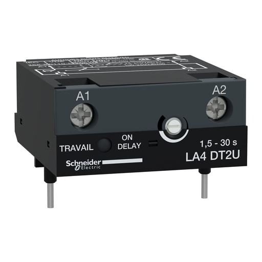 Square-D / Schneider - Square D LA4DT2U 24 to 250 VAC/VDC 1.5 to 30 Second On Delay Electronic Timer Module