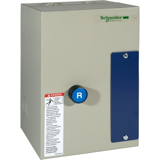Square-D / Schneider - Square D LE1D253A62OG70 120 VAC 25 Amp 5 Hp 3-Phase 3-Pole NEMA 1 Enclosed Full Voltage Non-Reversing Starter