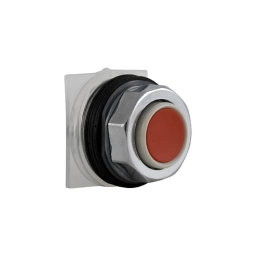 Square-D / Schneider - Square D 9001KR3R 30 mm Red Body Metal Bezel Momentary Non-Illuminated Push Button Operator