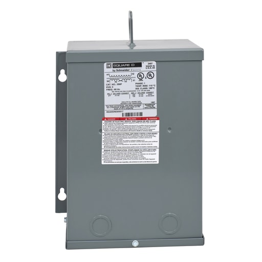 Square-D / Schneider - Square D 3S8F 3 kVa 277 VAC Primary 120/240 VAC Secondary Dry Type General Purpose Transformer