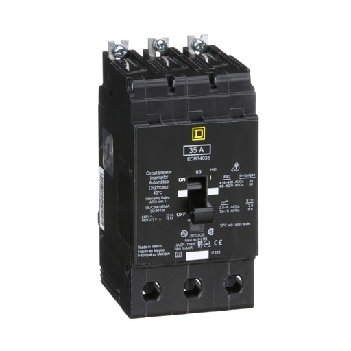 Square-D / Schneider - Square D EDB34035 480Y/277 Volt 35 Amp Miniature Circuit Breaker