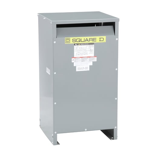 Square-D / Schneider - Square D EE50S3H 50 kVa 240 x 480 VAC Primary 120/240 VAC Secondary Energy Efficient Transformer