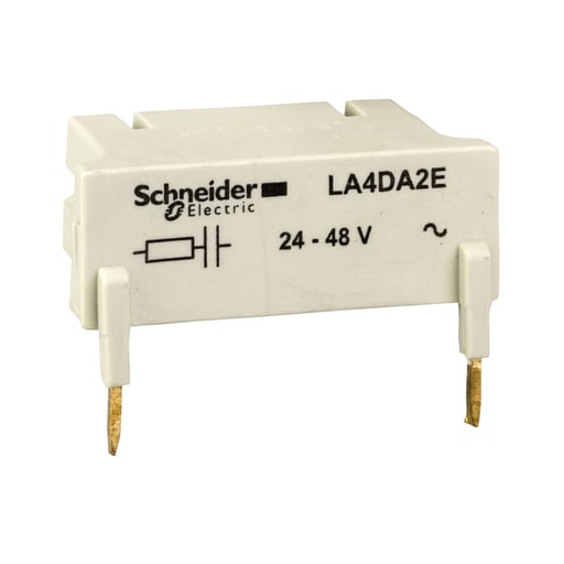 Square-D / Schneider - Square D LA4DA2E 24 to 48 VAC at 400 Hz RC Circuit Type Coil Suppressor Module