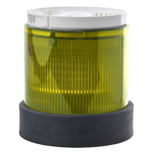 Square-D / Schneider - Square D XVBC38 70 mm 250 VAC 30 mA 10 W Yellow Polycarbonate Steady LED Beacon Lens Unit