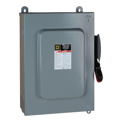 Square-D / Schneider - Square D HU661AWKEI 600 VAC 30 Amp 6-Pole Non-Fusible Heavy Duty Safety Switch