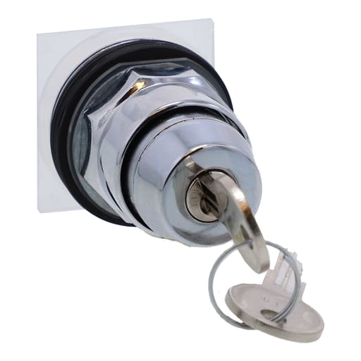 Square-D / Schneider - Square D 9001KS49K10 30 mm 3-Position Maintained Key Non-Illuminated Selector Switch Operator