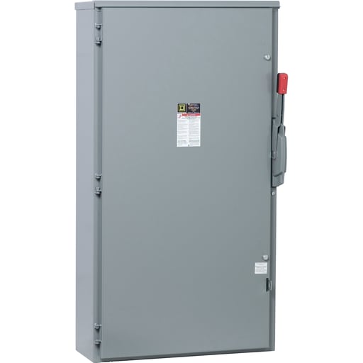 Square-D / Schneider - Square D CH365R 600 VAC/VDC 400 Amp 350 Hp 3-Pole NEMA 3R Fusible Heavy Duty Safety Switch