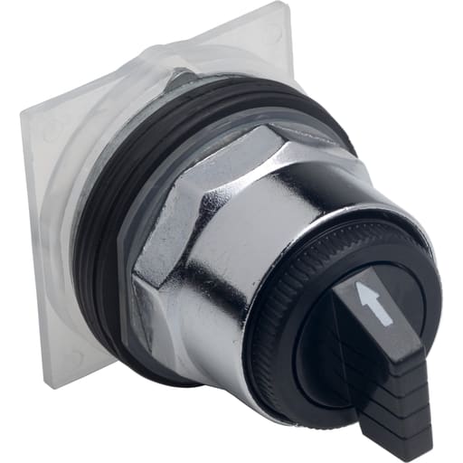 Square-D / Schneider - Square D 9001KS56B 30 mm 3-Position Momentary/Maintained/Momentary Knob Non-Illuminated Selector Switch Operator