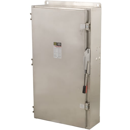 Square-D / Schneider - Square D CH325NDS 240 VAC 250 VDC 400 Amp 125 Hp 3-Pole NEMA 4/4X Fusible Heavy Duty Safety Switch