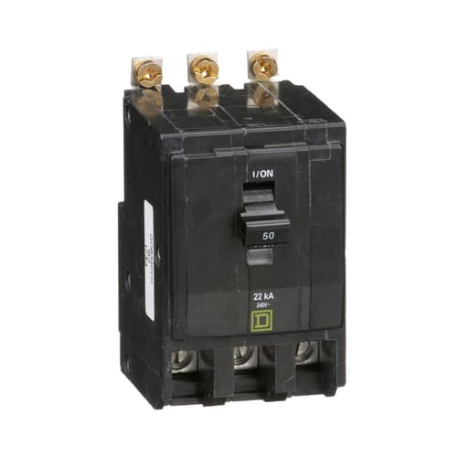 Square-D / Schneider - Square D QOB350VH Miniature Circuit Breaker 50A 240V 3Ph , Bolt-On