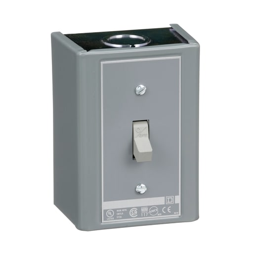Square-D / Schneider - Square D 2510KGJ2 600 VAC 230 VDC 30 Amp 10 Hp 3-Pole NEMA 1 3-Phase Manual Switch