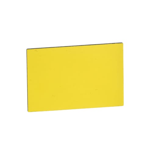 Square-D / Schneider - Square D ZBY5102 18 x 27 mm White/Yellow Background Legend Insert