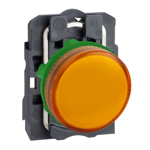 Square-D / Schneider - Square D XB5AV65 22 mm 250 VAC/VDC 14 mA Yellow Round Pilot Light