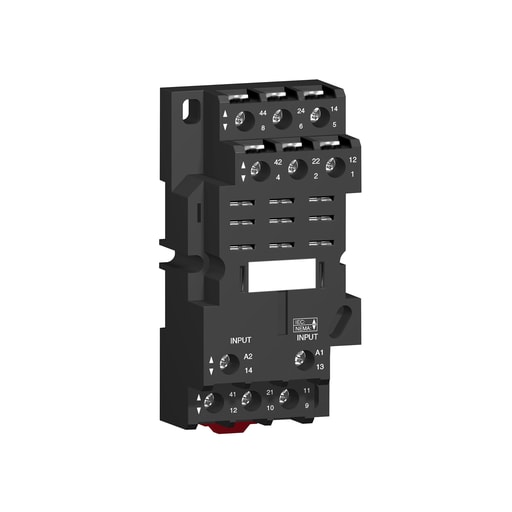 Square-D / Schneider - Square D RPZF3 250 Volt 16 Amp 35 mm Din Rail/Panel Mount Screw Clamp Terminal Relay Socket