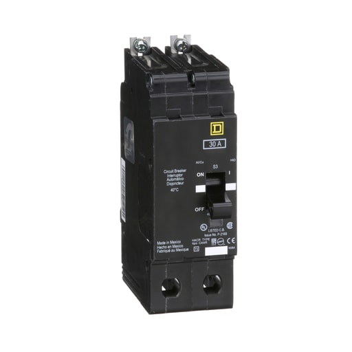 Square-D / Schneider - Square D EJB24030 2-Pole 30 Amp 480 Star/277 Volt Thermal Magnetic Miniature Circuit Breaker