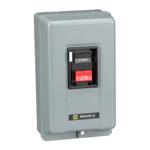 Square-D / Schneider - Square D 2510MBG2 600 VAC 18 Amp 5 Hp 3-Pole NEMA 1 Surface Mount Non-Reversing Manual Starter